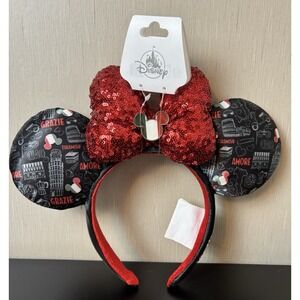 Disney Minnie Mouse Ears Epcot Showcase Italy 2025 Headband Sequins NWT